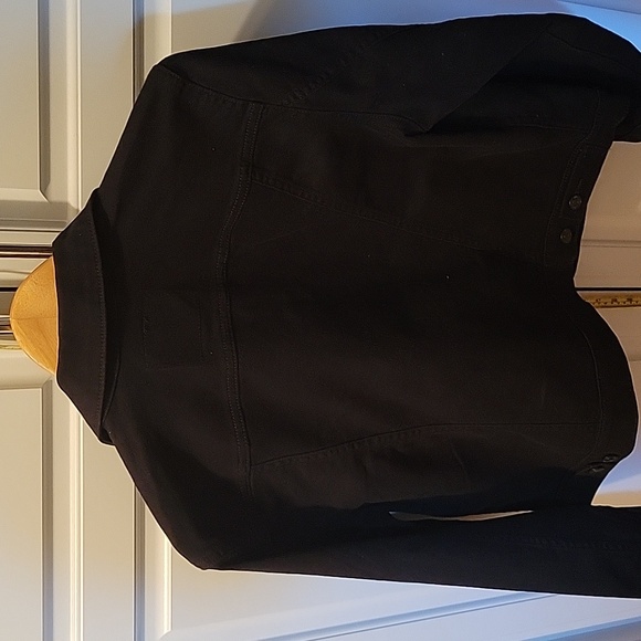 Levi's Womens Black Denim Jacket XL - Picture 3 of 8